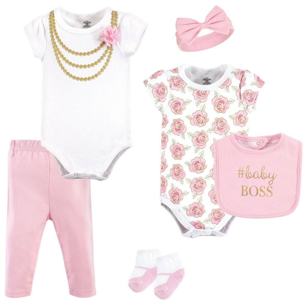 Little Treasure 6-piece Layette Set 0-3 mos NWT Girl